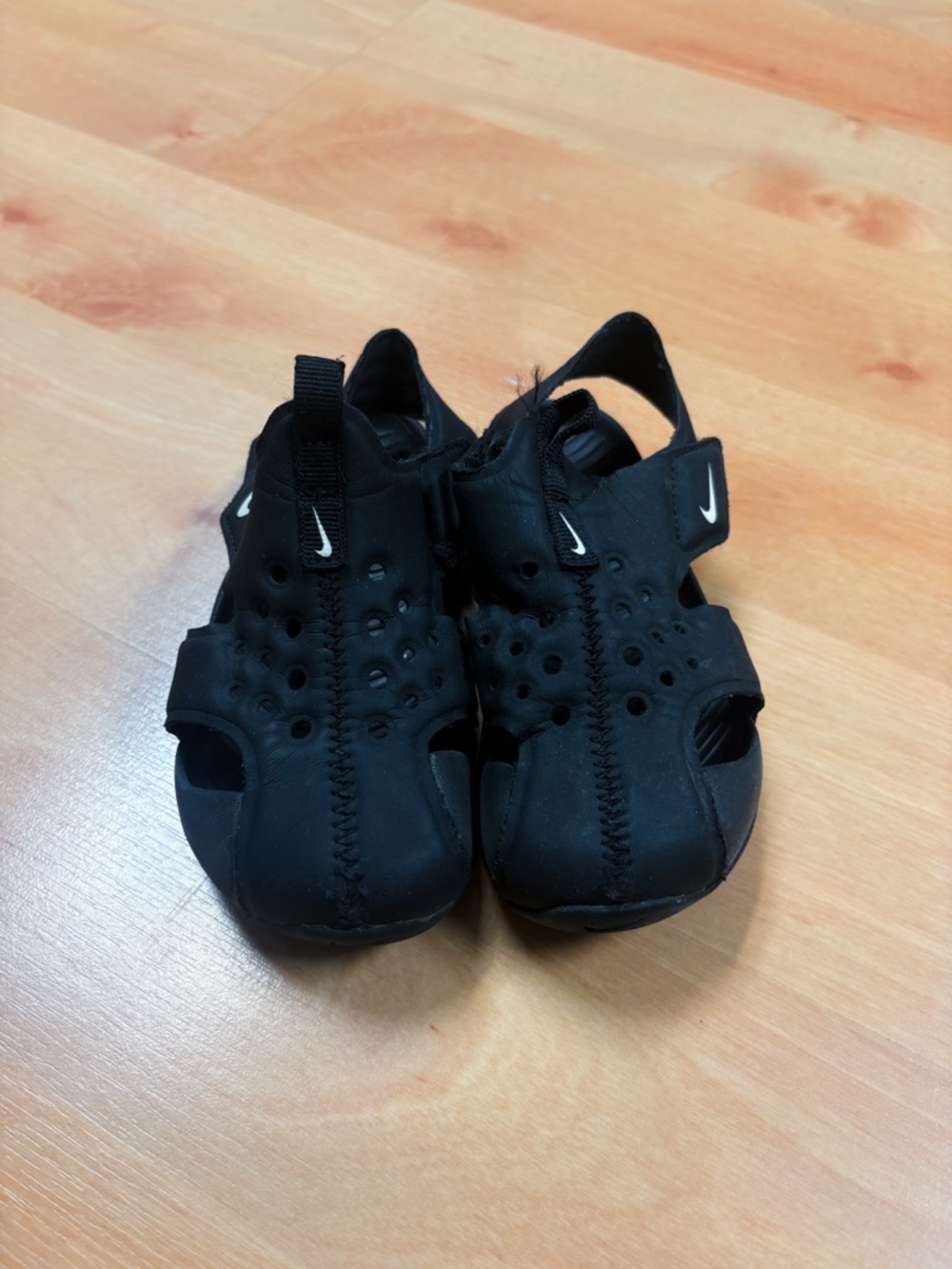 Nike Black Sunray Protect Toddler Sandals Size 8 - Picture 6 of 9